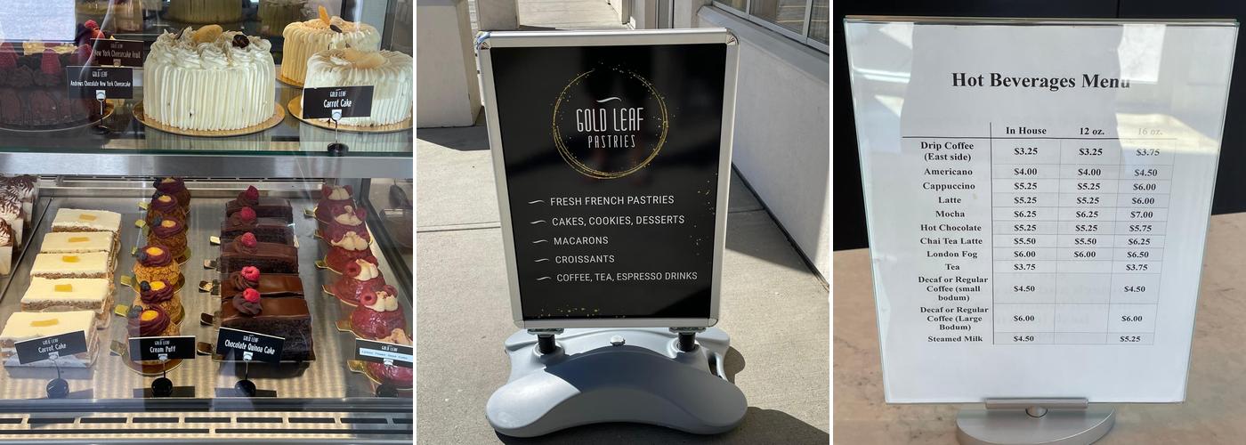 Gold Leaf Pastries Menu