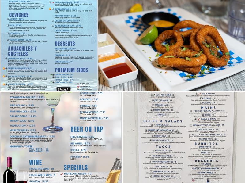 La Cevichería Bar & Grill Menu