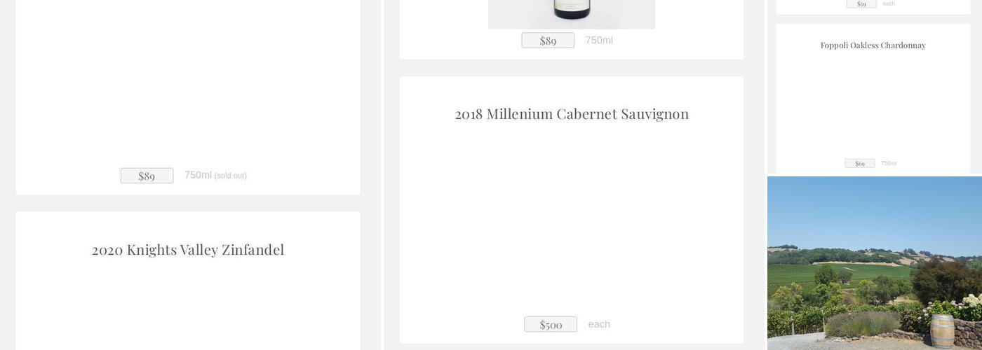 Christopher Creek Winery Menu