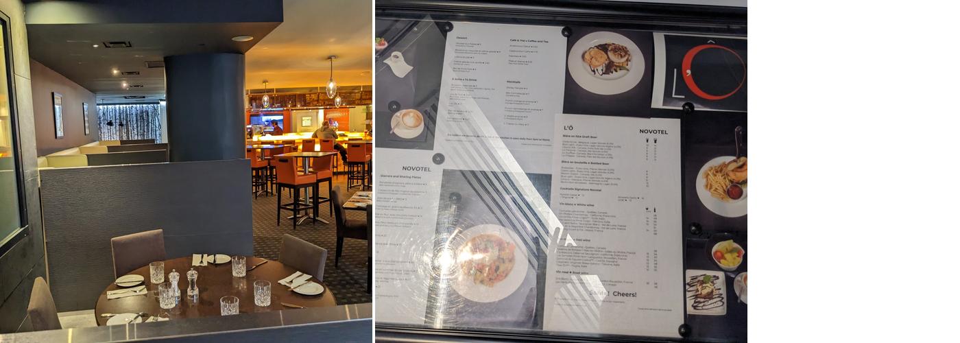 L 'O RESTAURANT ET LOUNGE Menu