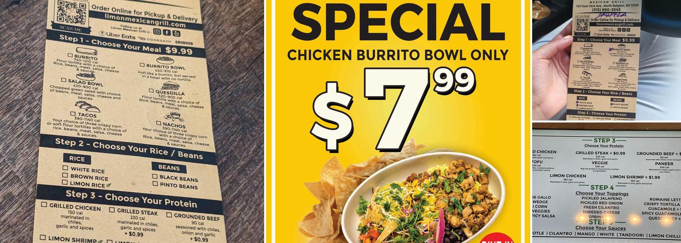Limon Mexican Grill Menu