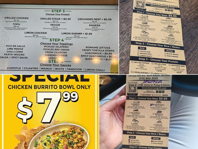 Limon Mexican Grill Menu