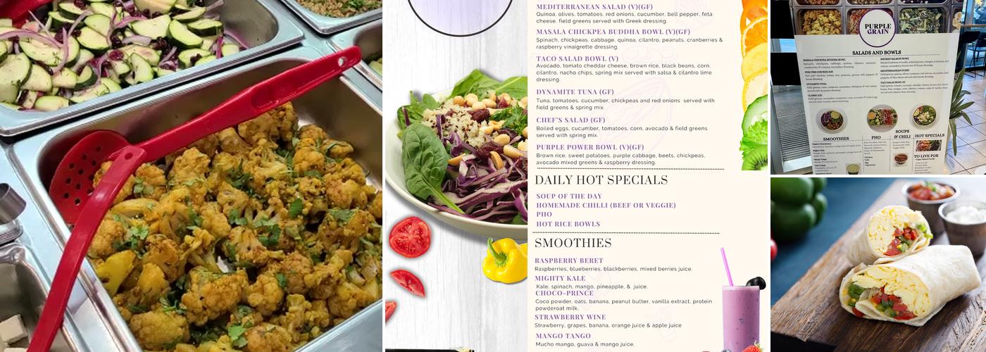 Purple Grain Menu