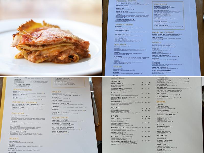 Stella 34 Trattoria Menu