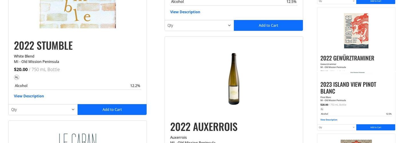 The Barrel Room Menu