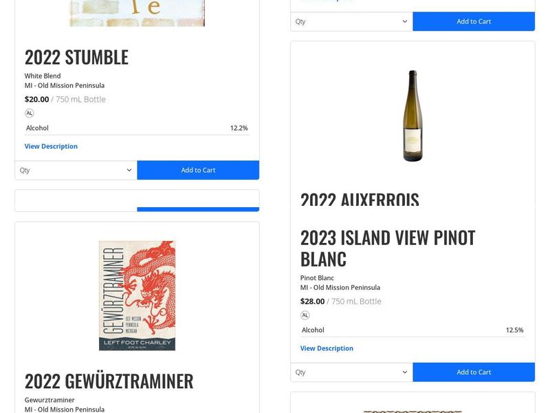 The Barrel Room Menu