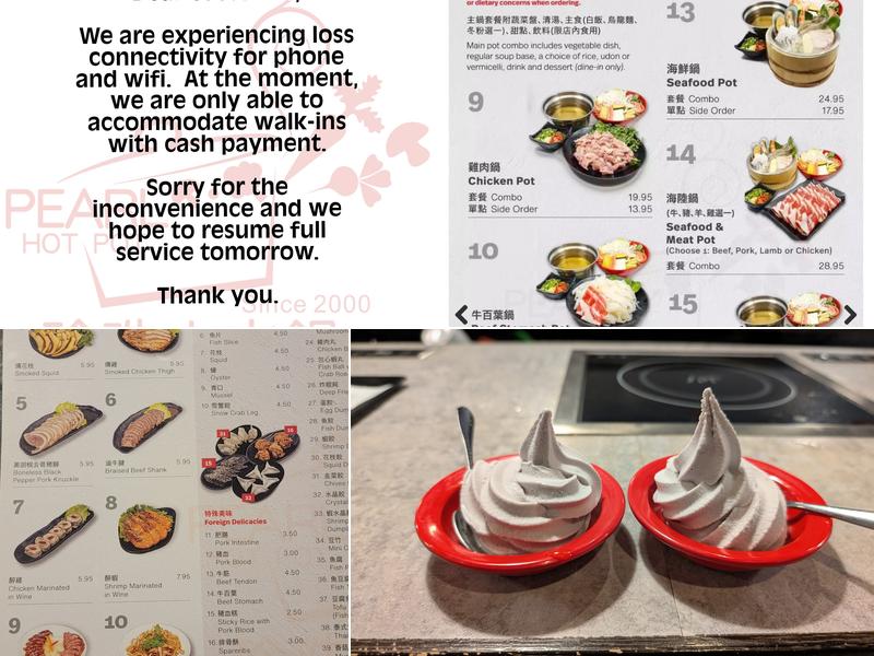 Pearl Hot Pot Menu