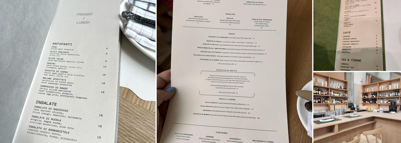 Cucina Buca Menu
