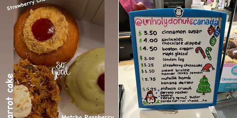 Unholy Donuts Menu