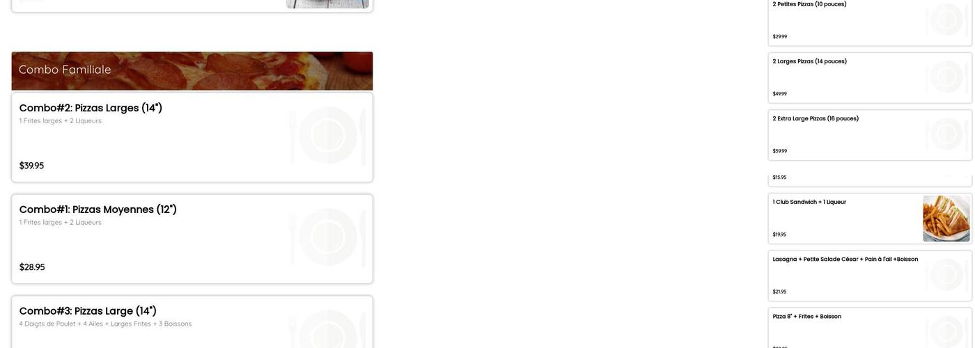 Pizzeria Villeray Menu