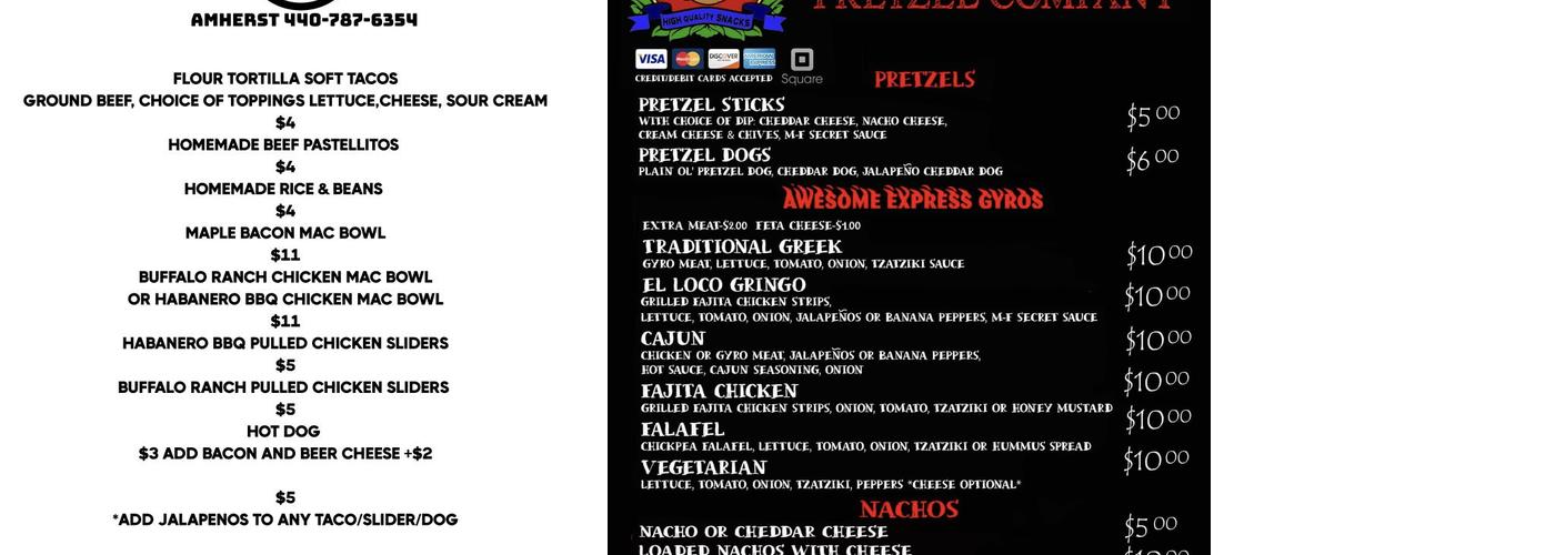 Muffleheads Brewing Company Menu