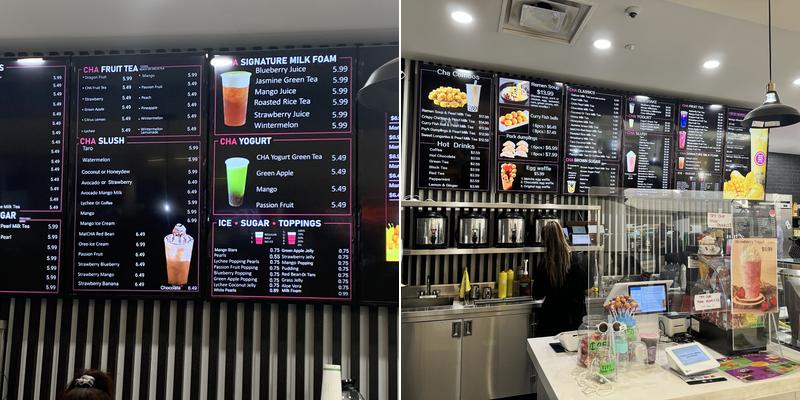 Cha House Menu