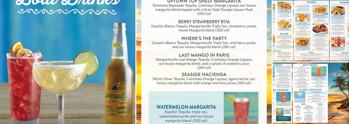 Stranded on a Sand Bar Menu