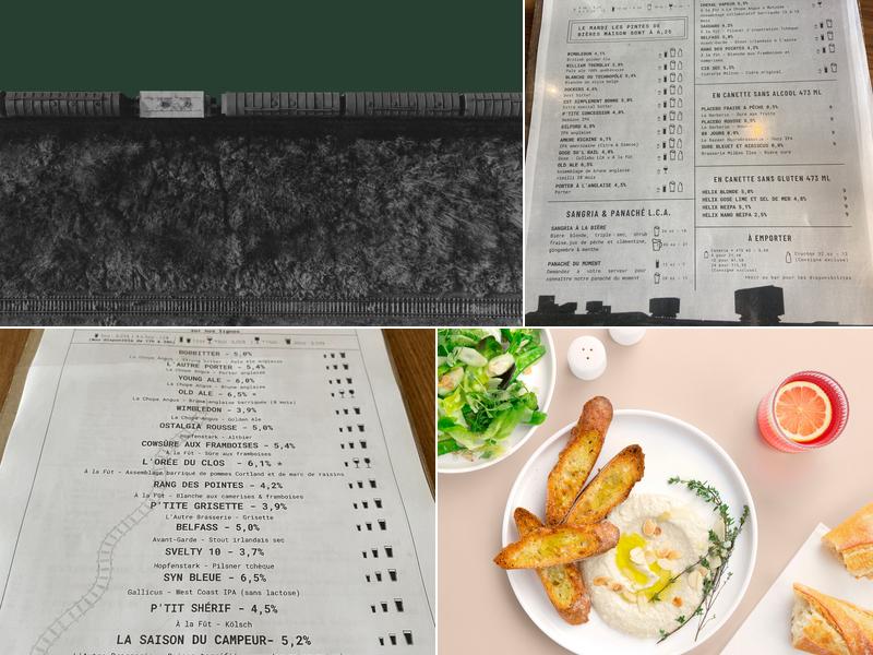 La Chope Angus - Brasserie Artisanale Menu