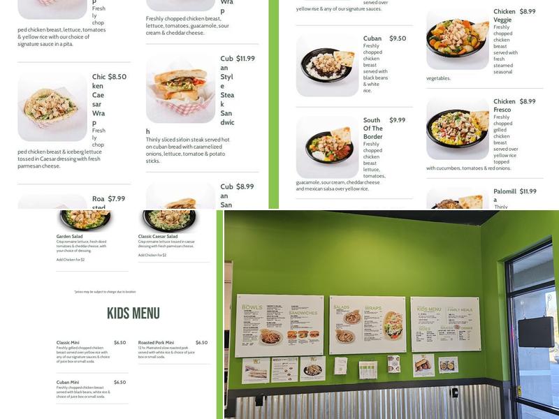 Tropical Grille Menu