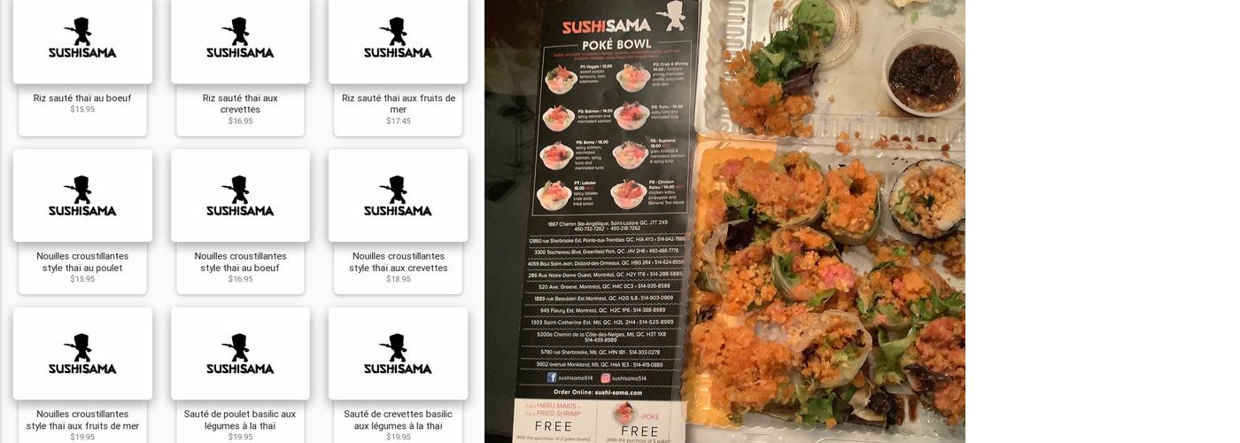 Sushi Sama (DDO) Menu