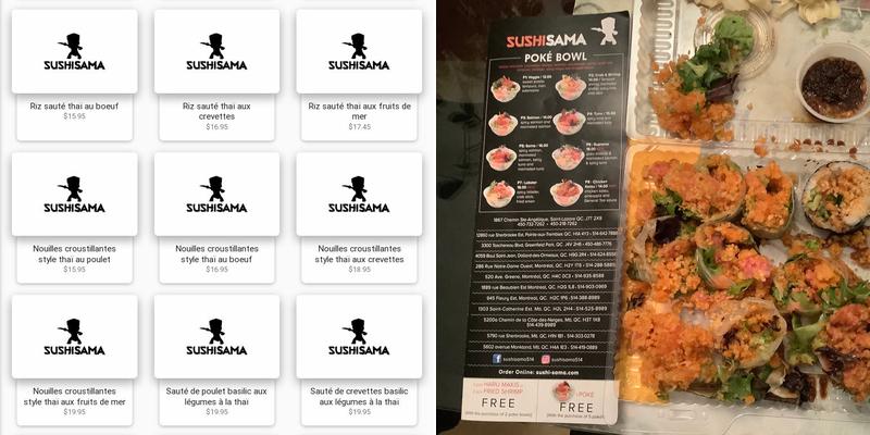 Sushi Sama (DDO) Menu