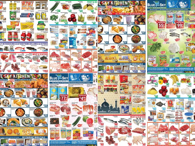 Bluesky kitchen Menu