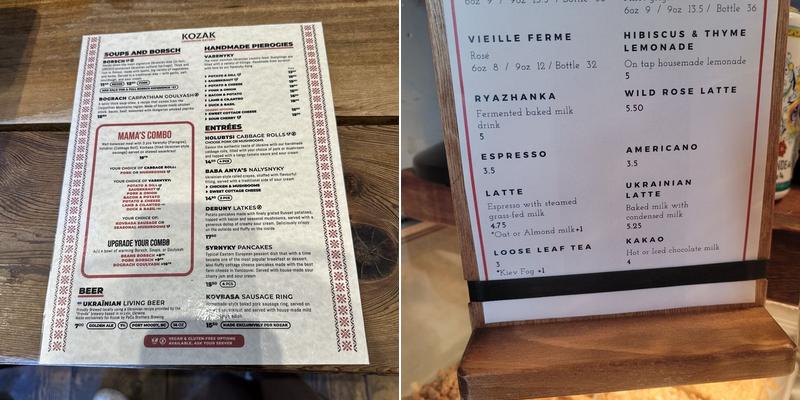 Solodko Ukrainian Bakery Menu