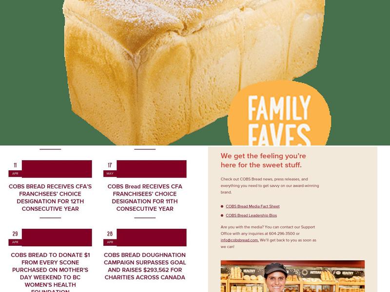 COBS Bread Bakery Cranbrook Menu