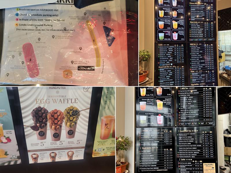 Kung Fu Tea on Harwood (Ajax) Menu