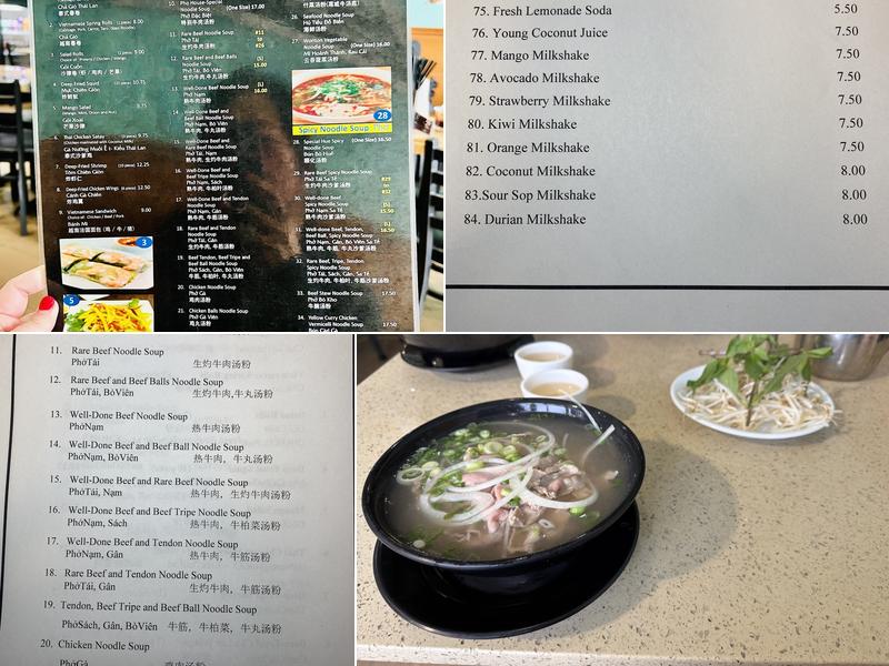 Pho express Angkor Menu