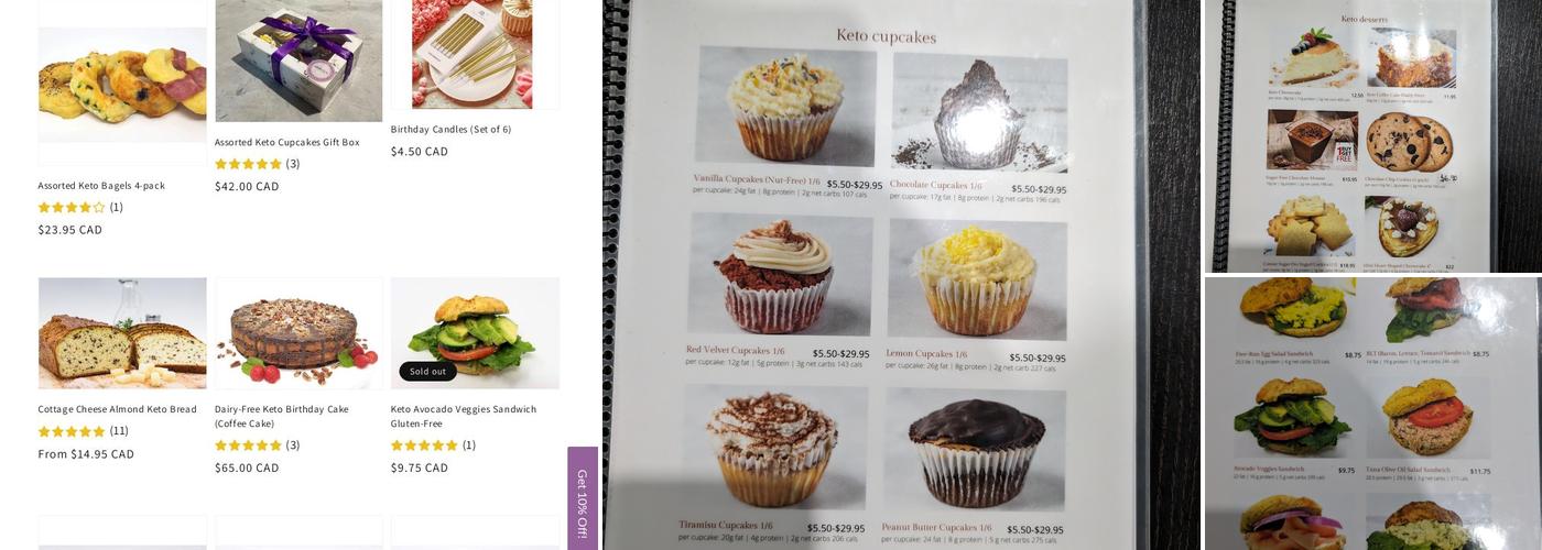 Keto Bakery Ketodelia Menu