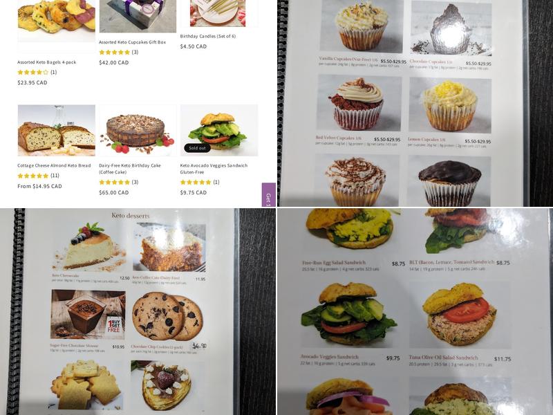 Keto Bakery Ketodelia Menu