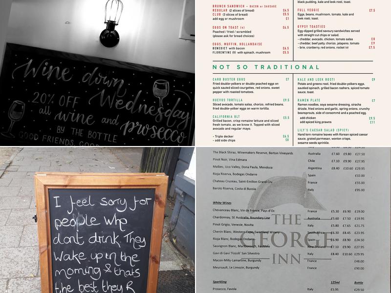 The George Inn Menu