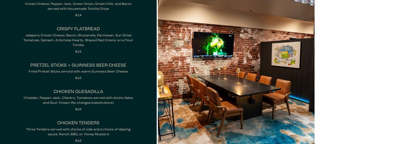 BarCENTRAL Menu