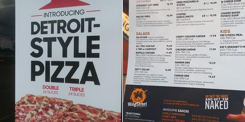 Pizza Hut Menu