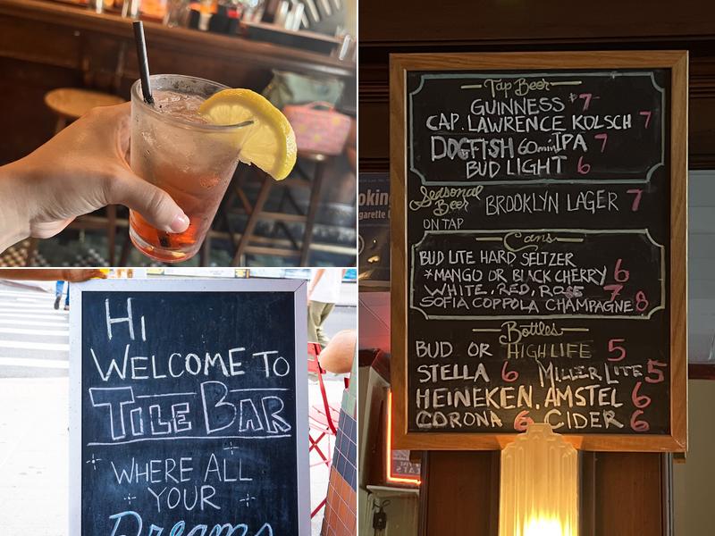 Tile Bar Menu