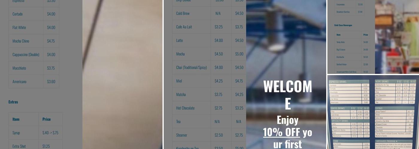 Neptune Café Menu