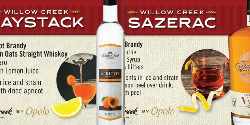 Willow Creek Distillery Menu
