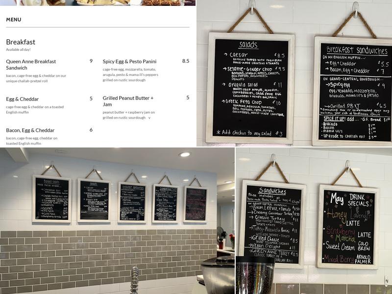 Queen Anne Coffee Co. Menu