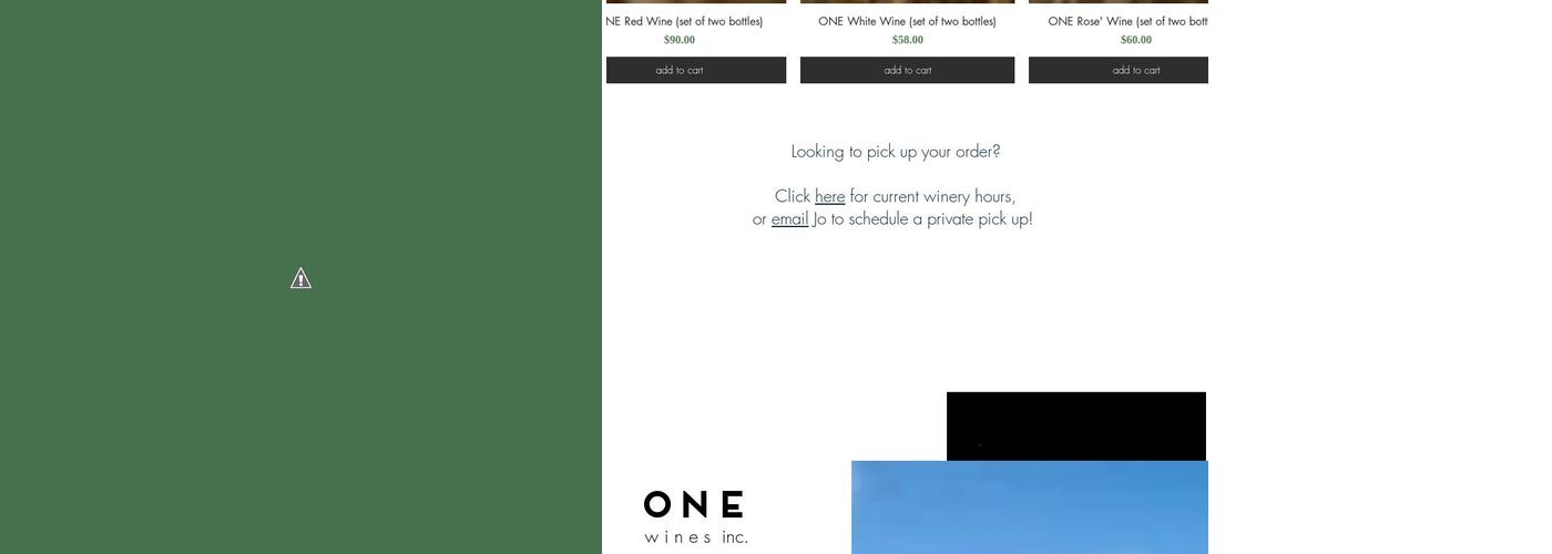 One Wines Menu