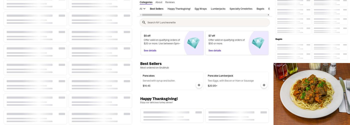 New York Luncheonette Menu