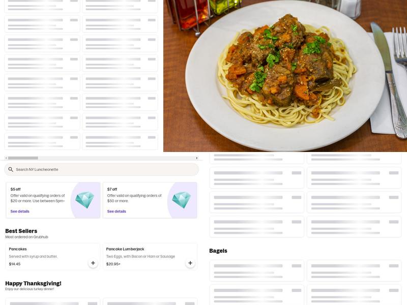 New York Luncheonette Menu