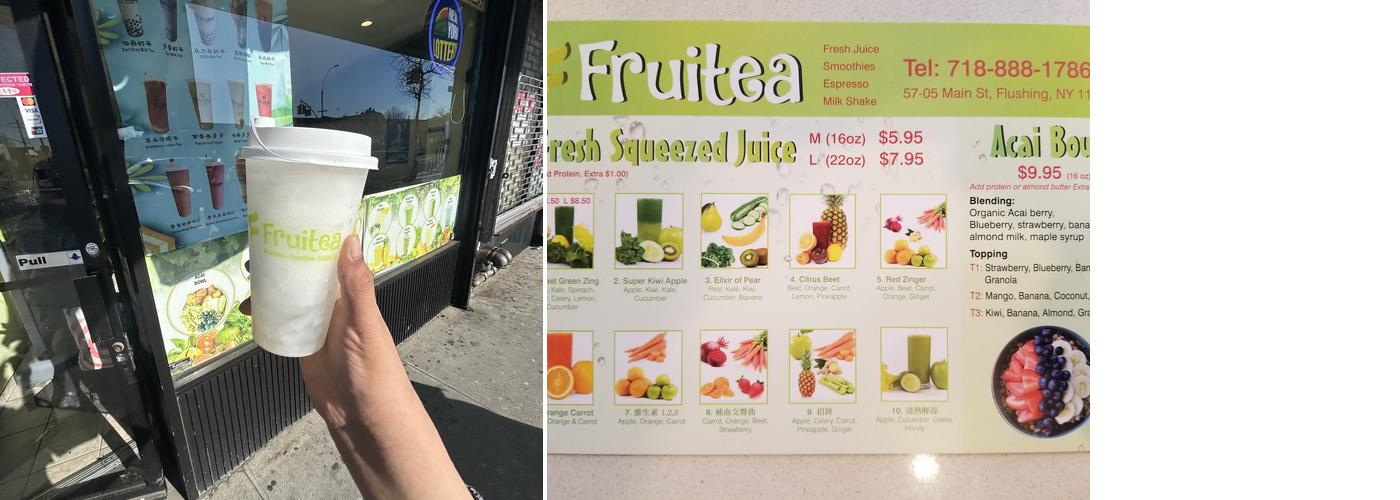 Fruitea Menu