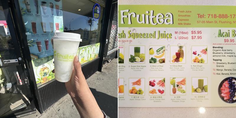 Fruitea Menu