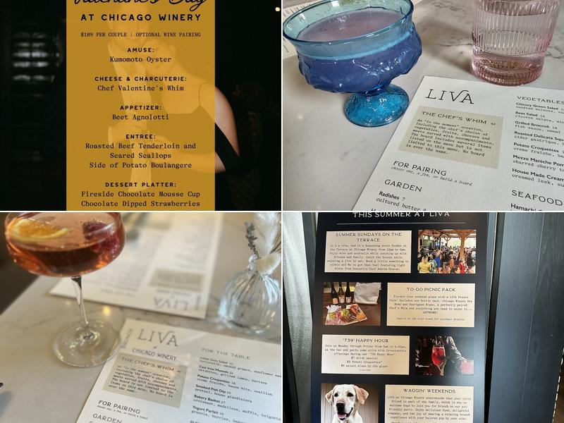 The Tasting Room at Chicago Winery Menu