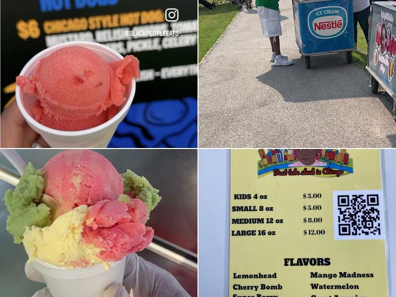 Destiny's water ice company Menu