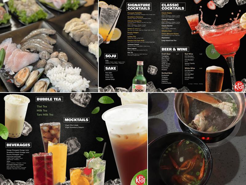 KPOT Korean BBQ & Hot Pot Menu