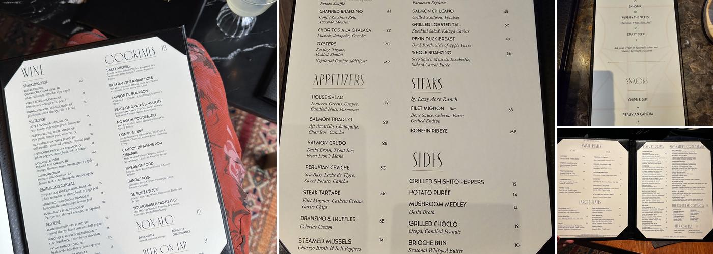 The Regular Menu