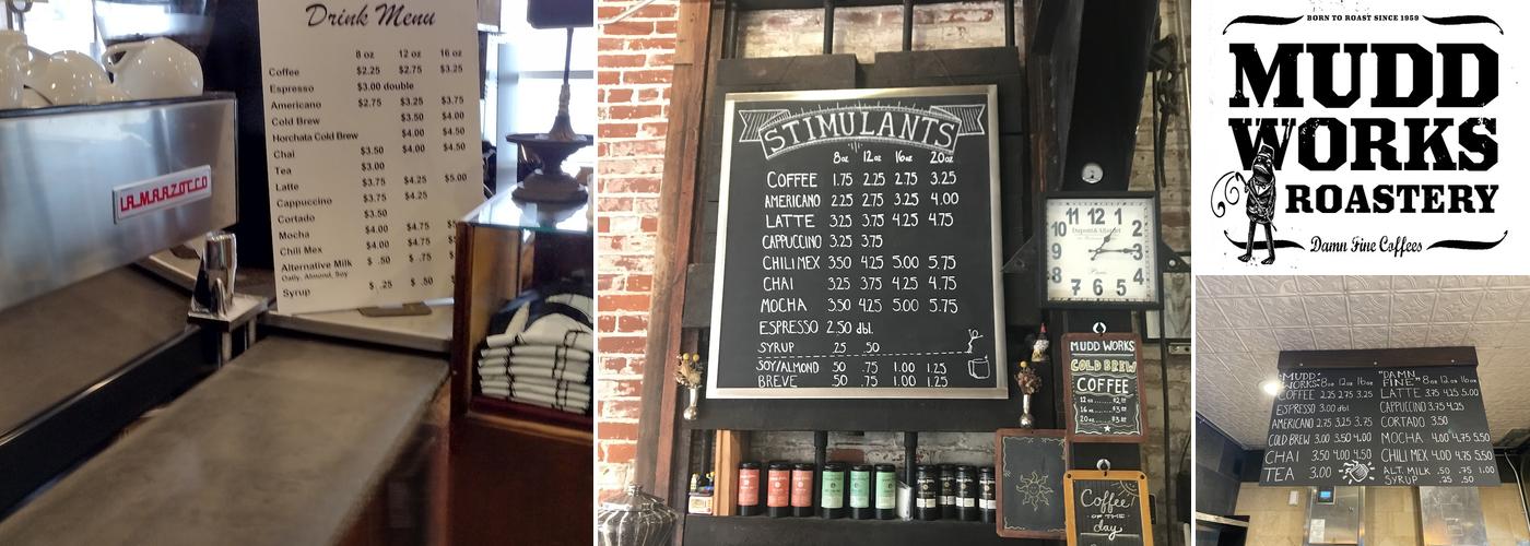 Mudd Works Roastery Menu