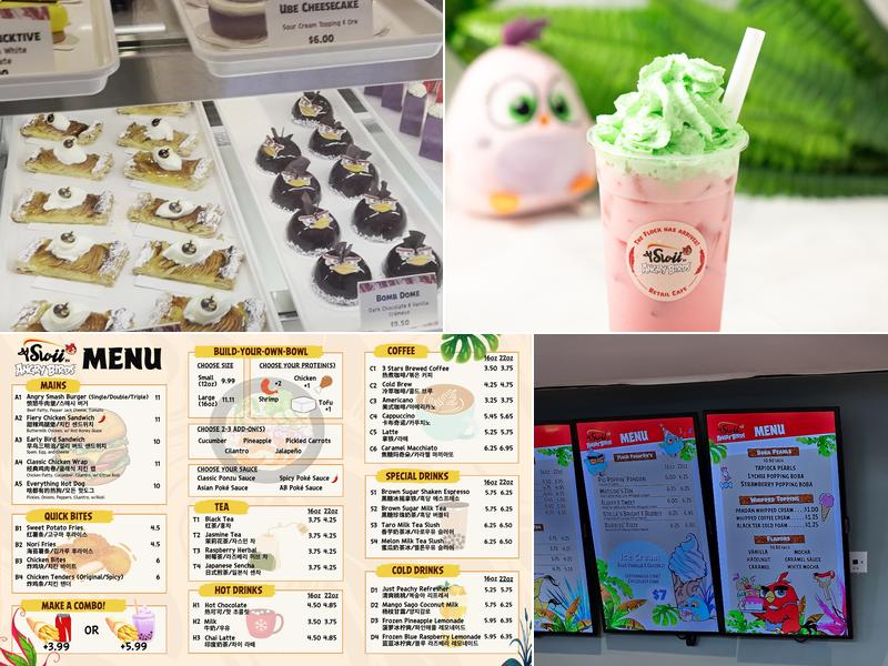 iSwii by Angry Birds Retail Cafe Menu