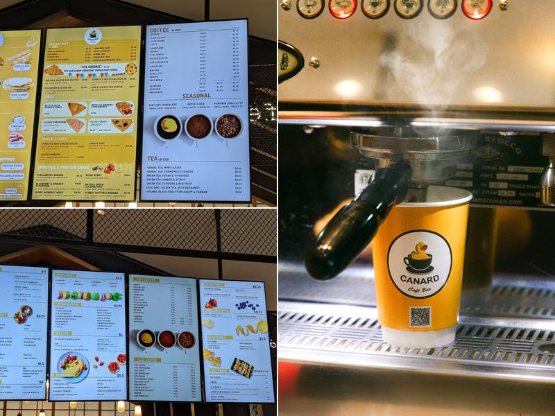 Canard Café Bar Menu