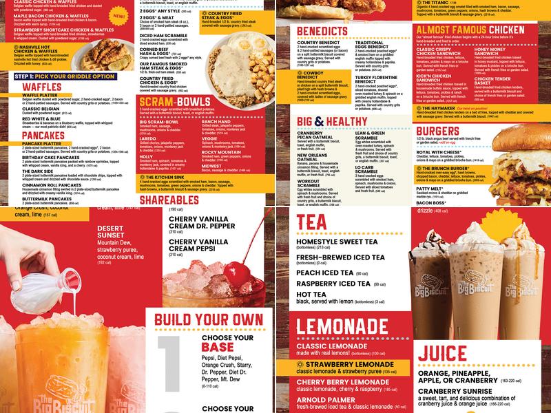 The Big Biscuit Menu
