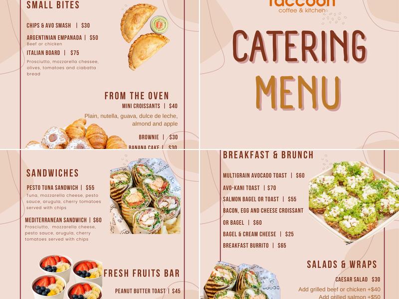 Raccoon Coffee & Kitchen Menu