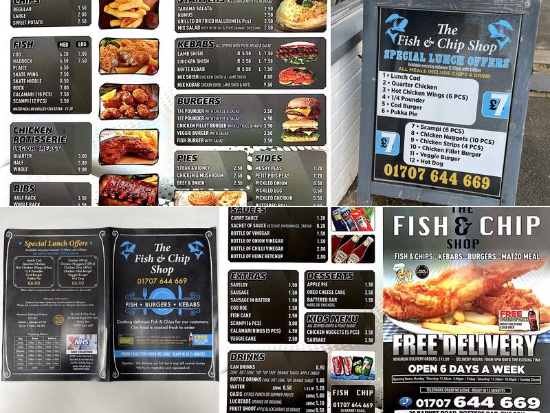 The Fish & Chip Shop Menu